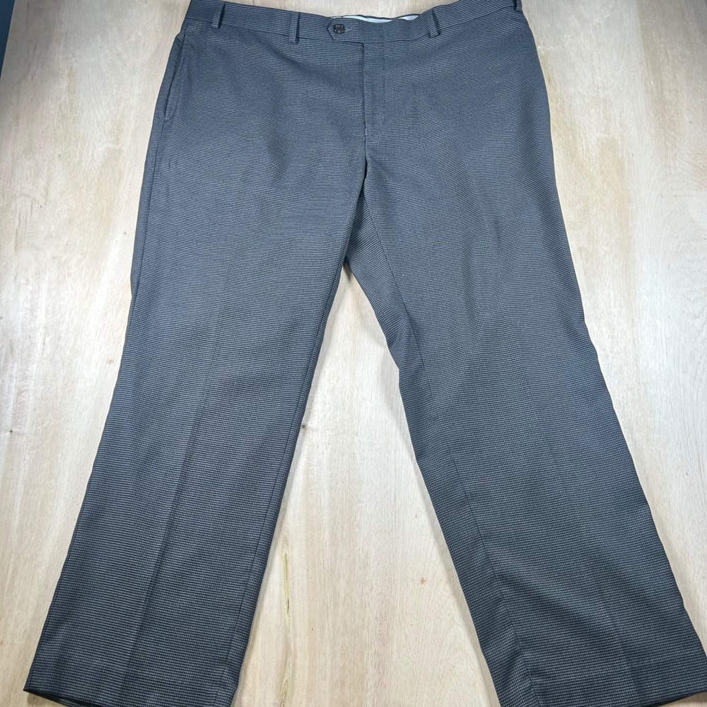 Ralph Lauren Mens Dress Pants Grey Flat Front no tag measures 42x32 see photos